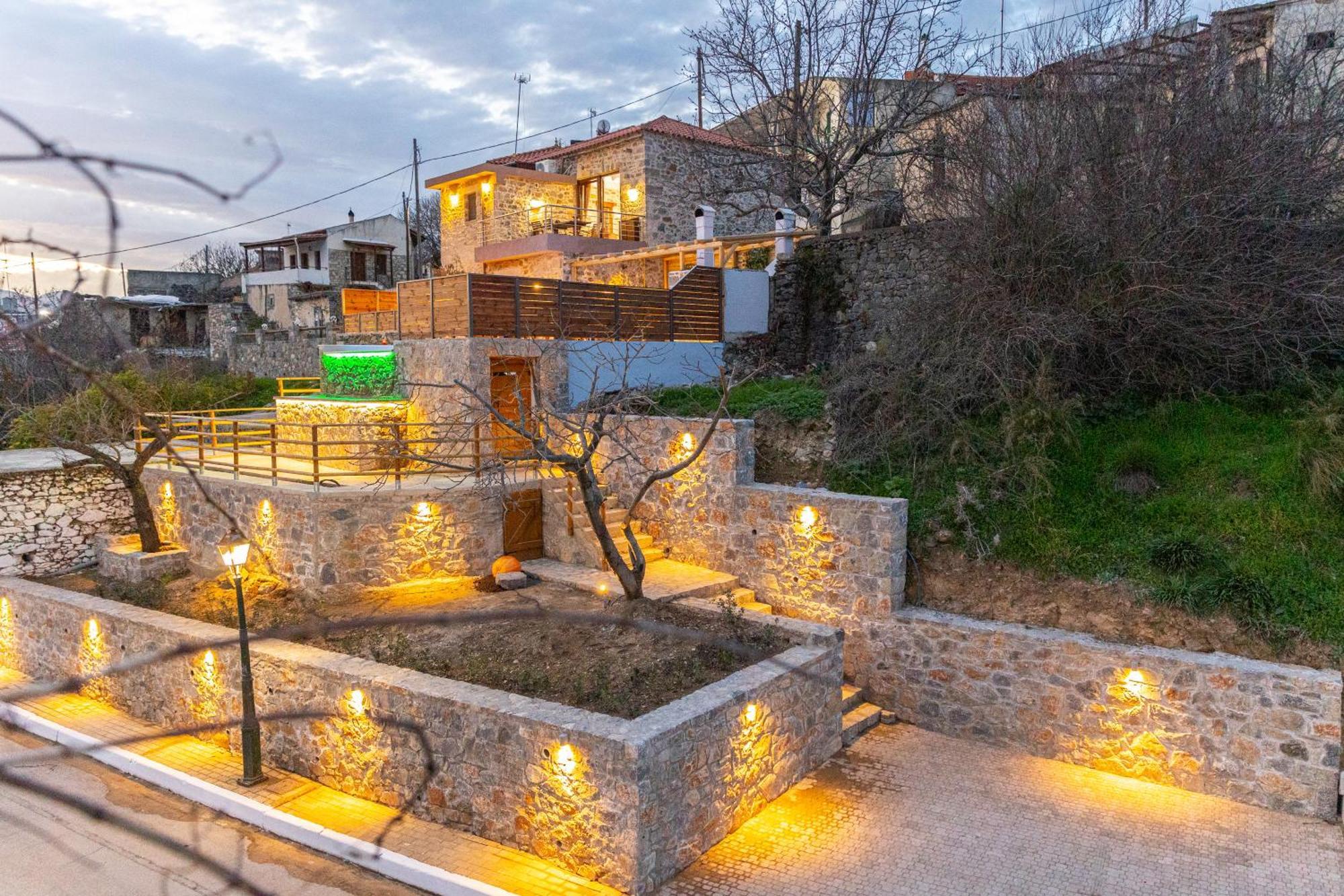 Lasithi Luxury Villa Mesa Lasithi ภายนอก รูปภาพ