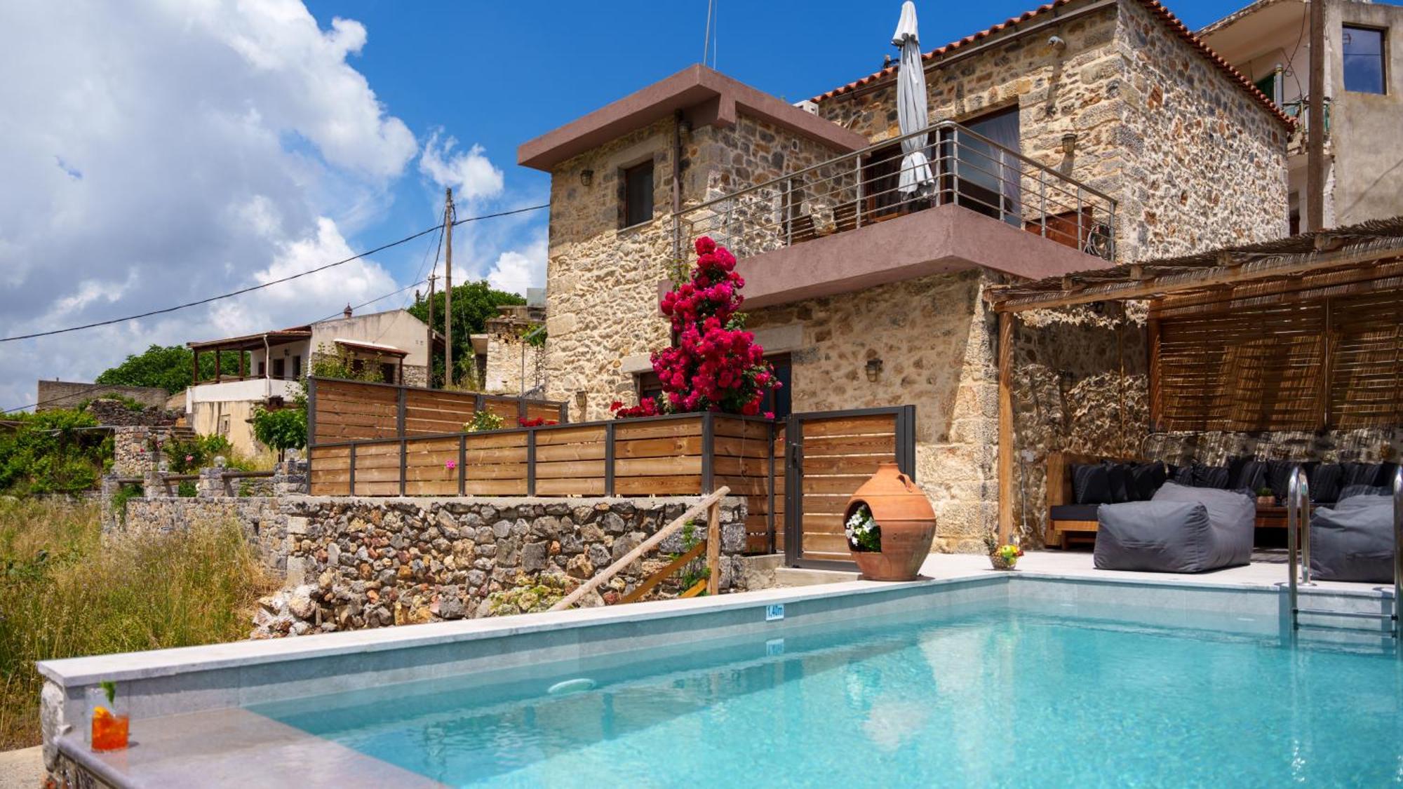 Lasithi Luxury Villa Mesa Lasithi ภายนอก รูปภาพ